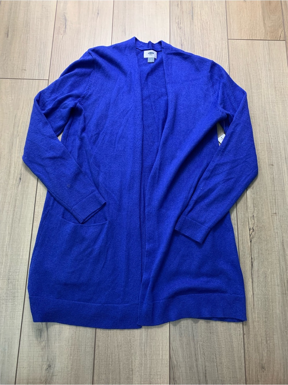 Open-Front Royal Blue Women’s Sweater Cardigan